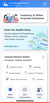MediBuddy health screen