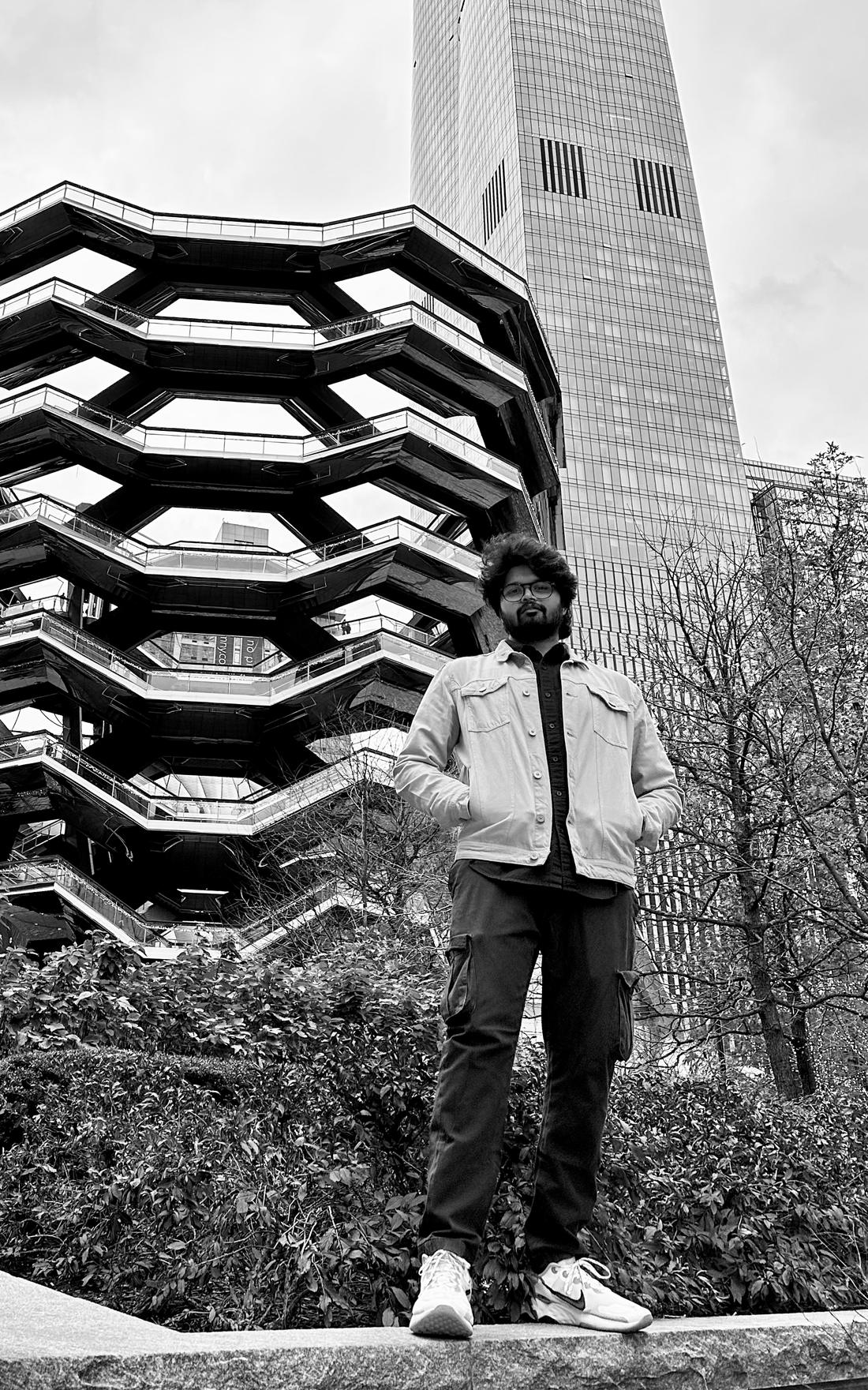 Asish Nelapati at The Vessel, Hudson Yards, New York